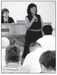 LYNDA LOVEJOY SPEAKING AT THE WESTERN AGENCY COUNCIL MEETING