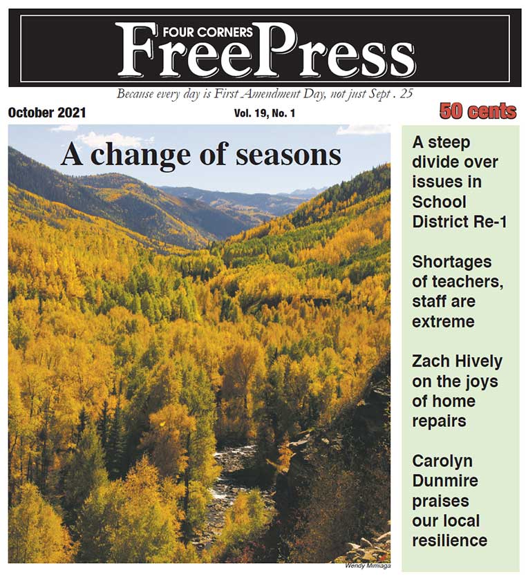 FOUR CORNERS FREE PRESS OCTOBER 2021 FOUR CORNERS FREE PRESS OCTOBER 2021